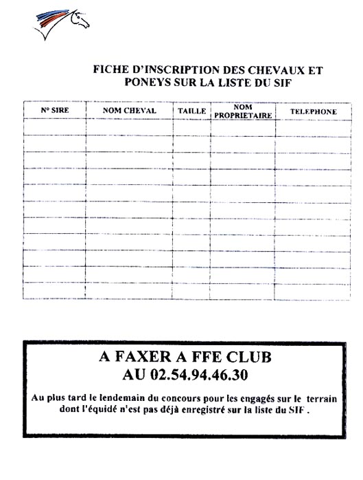 liste sif
